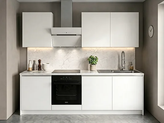 картинка Кухня Лайн 2 Белый снег гладкий (240-Ф11) от магазина КУПИ КУПЕ